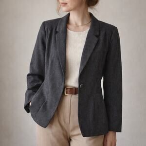 Vintage Young Pendleton Wool Blazer Jacket Lined Small Classic USA Made